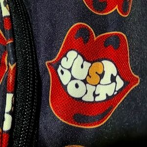 Vintage Nike Just Do It All Over Lip Print Lightweight Duffle Bag